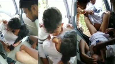 Desi Hot College Girl GangBanged In Car outdoor